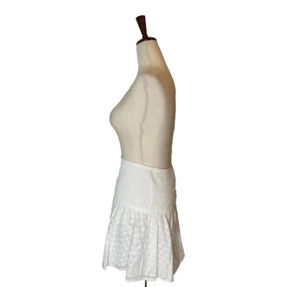 Sabo Harmony Skirt Womens S Eyelet Smocked Stretch High Waist Mini Skirt New - Picture 4 of 9